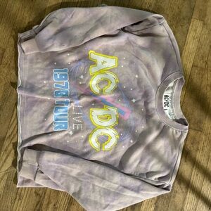 AC/DC Kids Pastel Sweatshirt with 1978 Tour Design